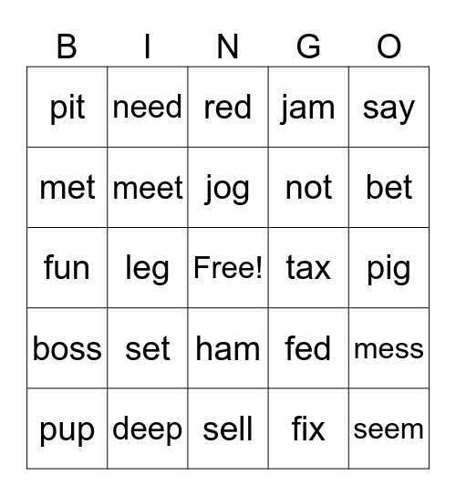 Level 9 Bingo Card