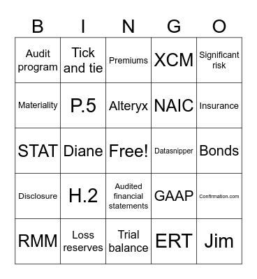 January Training 1/16! Bingo Card