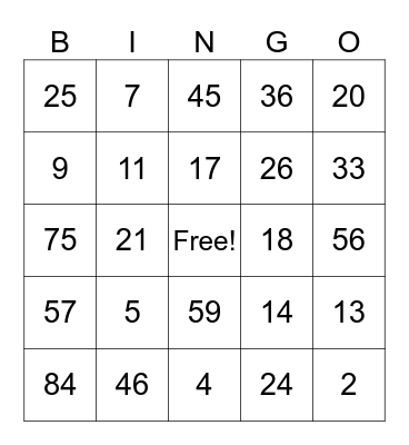 4th Quarter Mentality Bingo Card