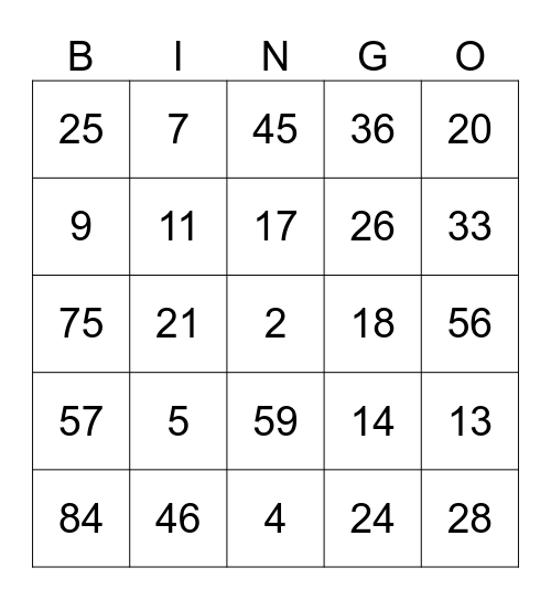 4th Quarter Mentality Bingo Card
