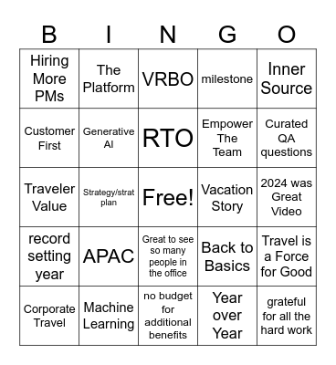 Fireside Chat Bingo Card