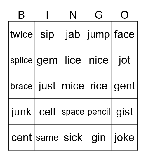 V2, L1718 Bingo Card