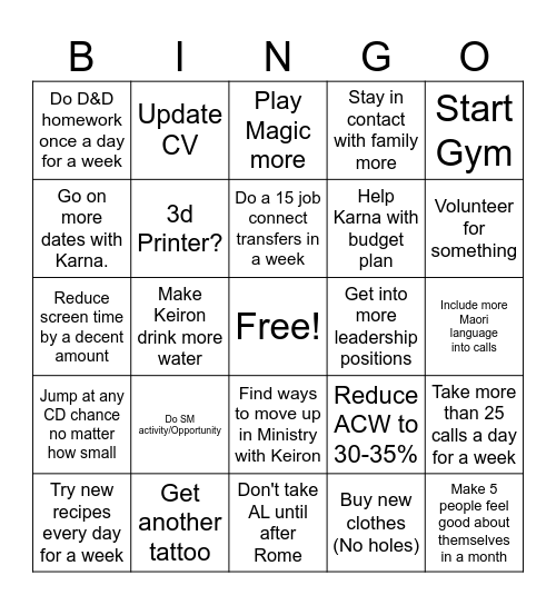 2025 Bing - Thomas Bingo Card