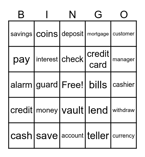 United Trust Bank Bingo Card
