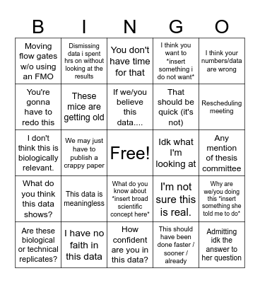 One-on-One meetings Bingo Card