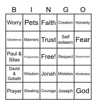 Grace Baptist Reading Challenge Bingo Card
