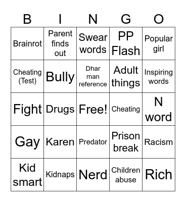 Tomorrow's Teaching Bingo Card