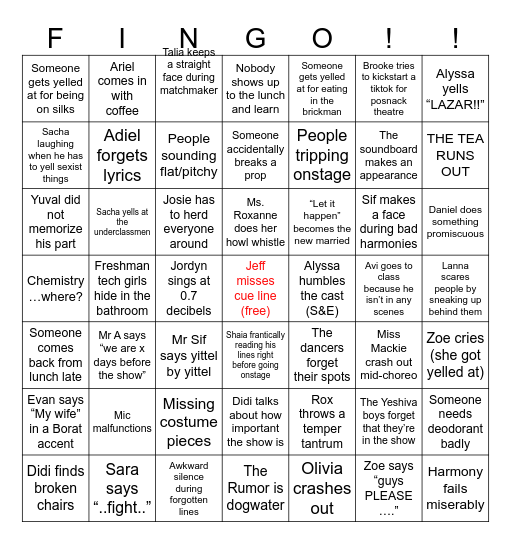 Tech Day Bingo (no opps) Bingo Card