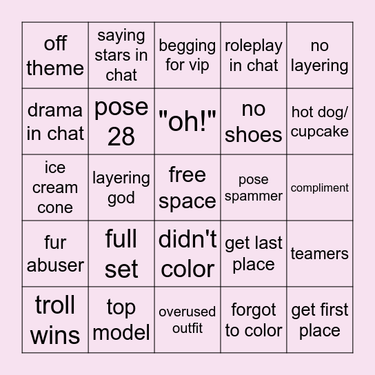 Bingo Card