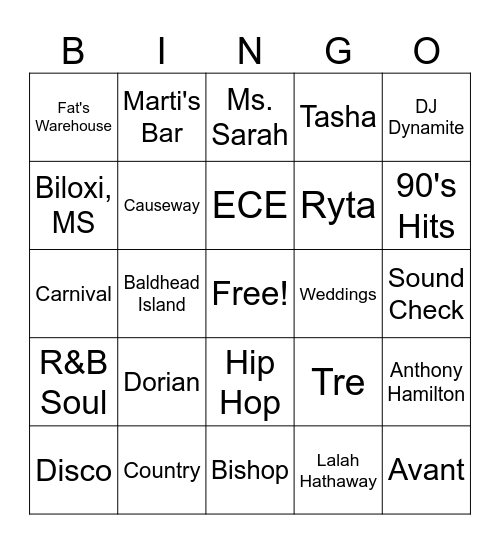 TRU SOL Bingo Card