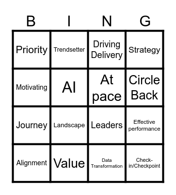 Admin Bingo Card
