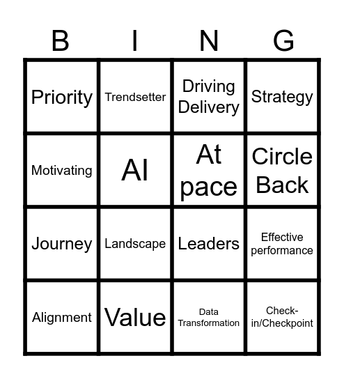 Admin Bingo Card