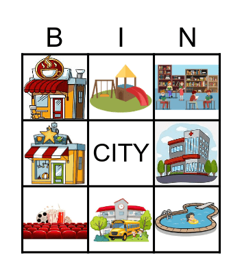 Places Bingo Card