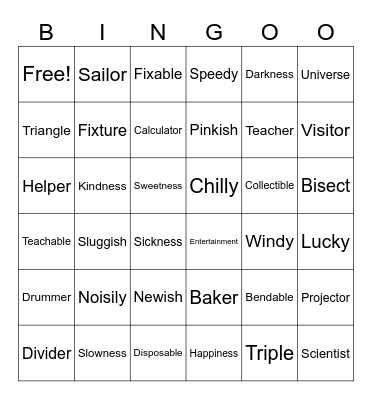 Ufli Bingo Lesson 128 Bingo Card