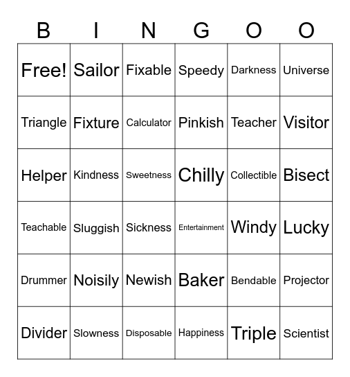 Ufli Bingo Lesson 128 Bingo Card