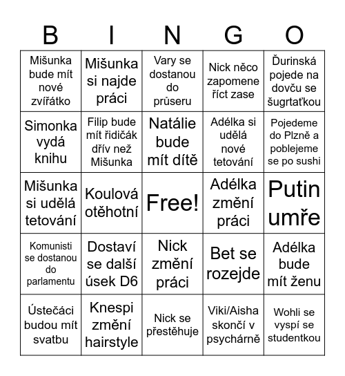 2025 bingo Card