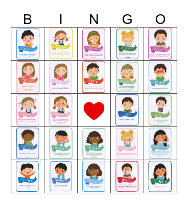 Emotions Bingo Card