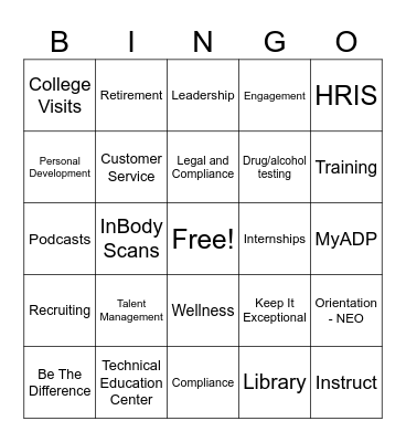 TMS BINGO Card