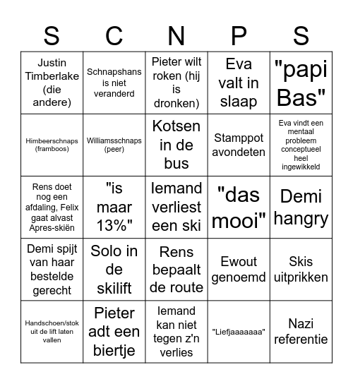 maartje Bingo Card
