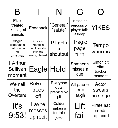 Pit Tech Bingo 2025 Bingo Card