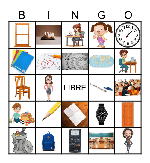 F1 1B Vocabulaire (photos) Bingo Card
