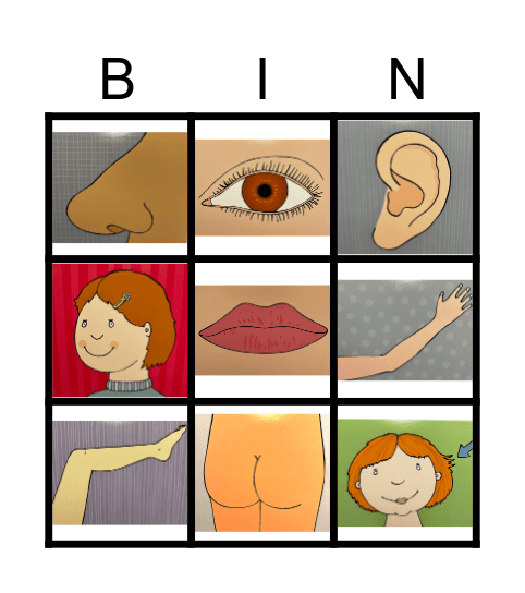 Mein Körper Bingo Card