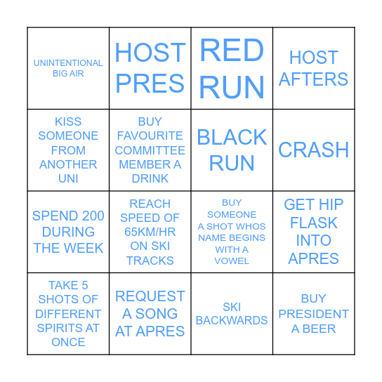 AVORIAZ 2025 - WITH PICTURE EVIDENCE Bingo Card