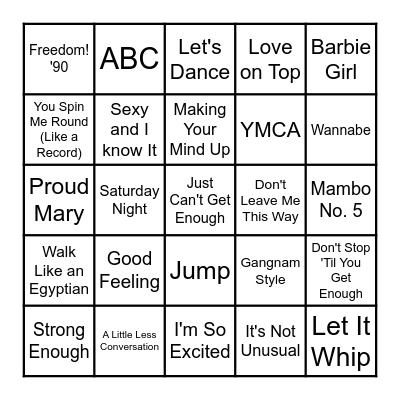SPEED ROUND - Let's Get This Party Started Bingo Card