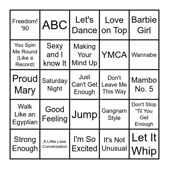 SPEED ROUND - Let's Get This Party Started Bingo Card