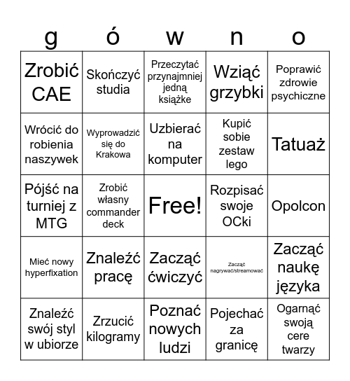 bingo blu 2025 Bingo Card