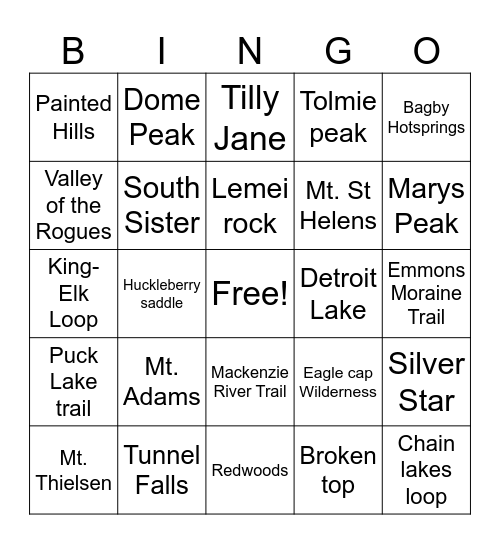 2025 murder trails! Bingo Card