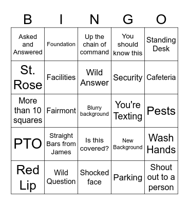 Desktop Chat Bingo Card