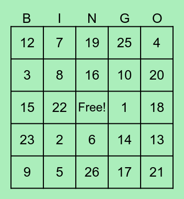 Oak Street Health BINGO Card