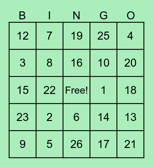 Oak Street Health BINGO Card