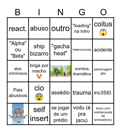 bingo gacha(socorro) Bingo Card