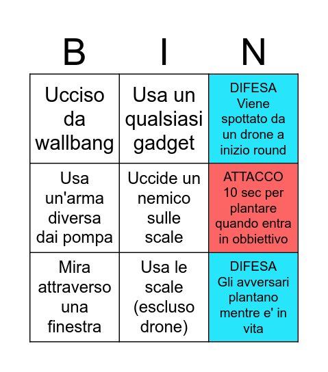 ANTONIO - R6 DEI POVERI Bingo Card