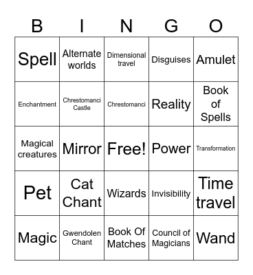 Charmed Life BINGO Card