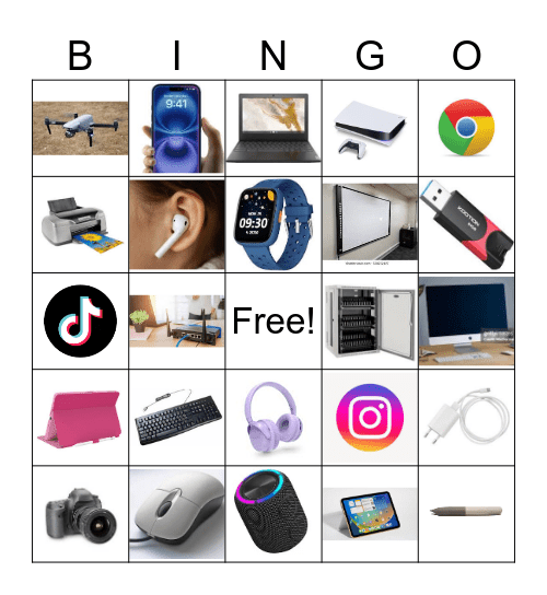 Technology Bingo Card