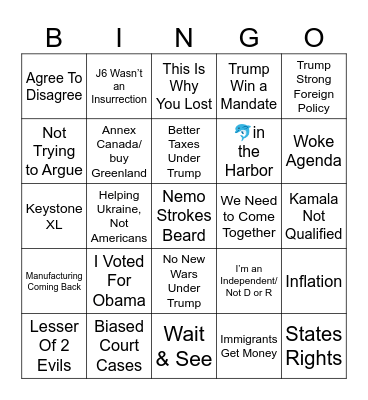 Pete Hegseth is a DUI hire Bingo Card