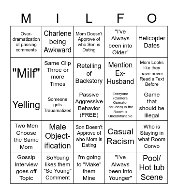 Milf Manor Bingo V2 Bingo Card