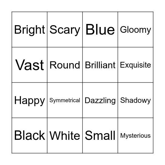Starry Messenger Bingo Card