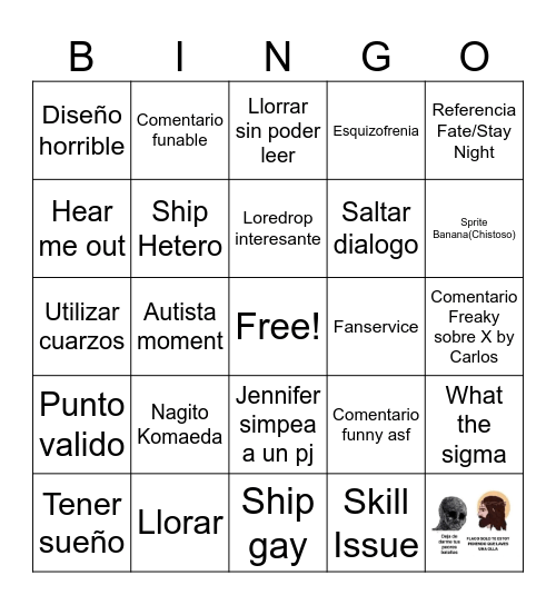Losbelt 6 Bingo Card