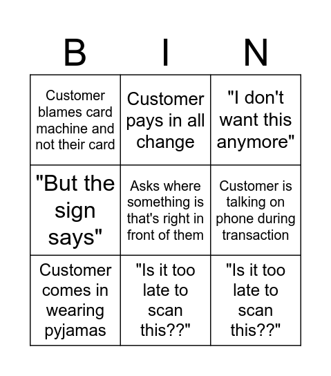 Filco Bingo Card
