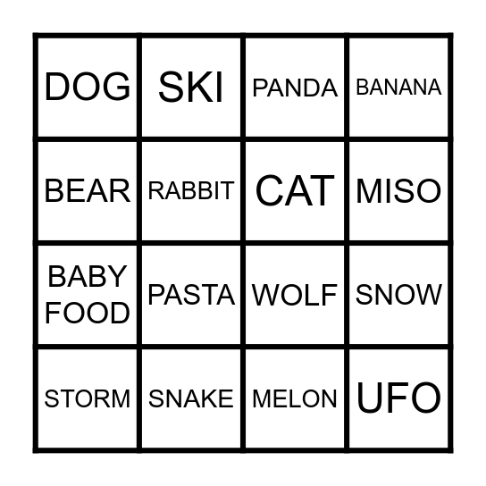 Bingo Card