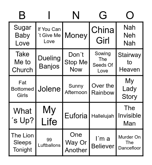 🐌  Lynbingo 7 🐌 Bingo Card