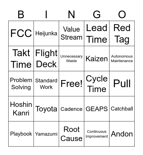 Bingo Card