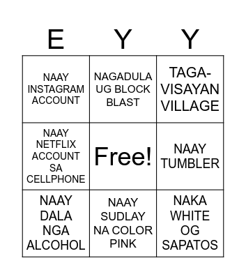 OH Bingo Card