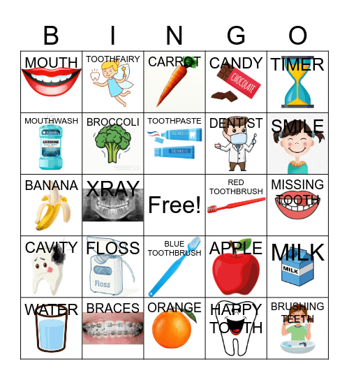 DENTAL BINGO Card