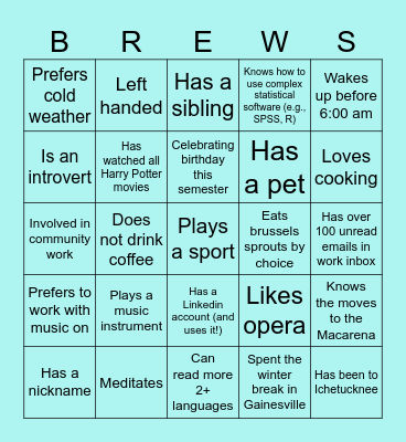 Bingo Card