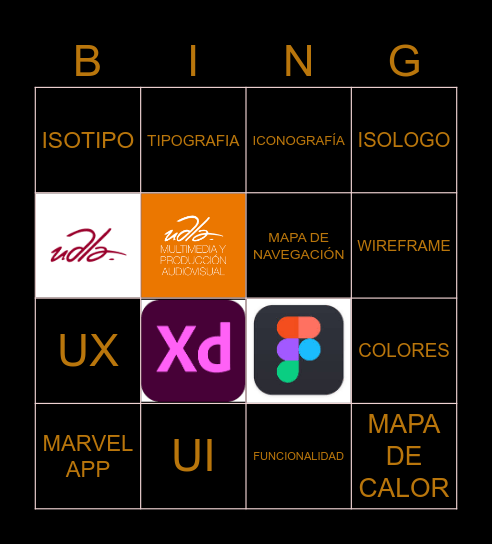 MULTIMEDIA Bingo Card